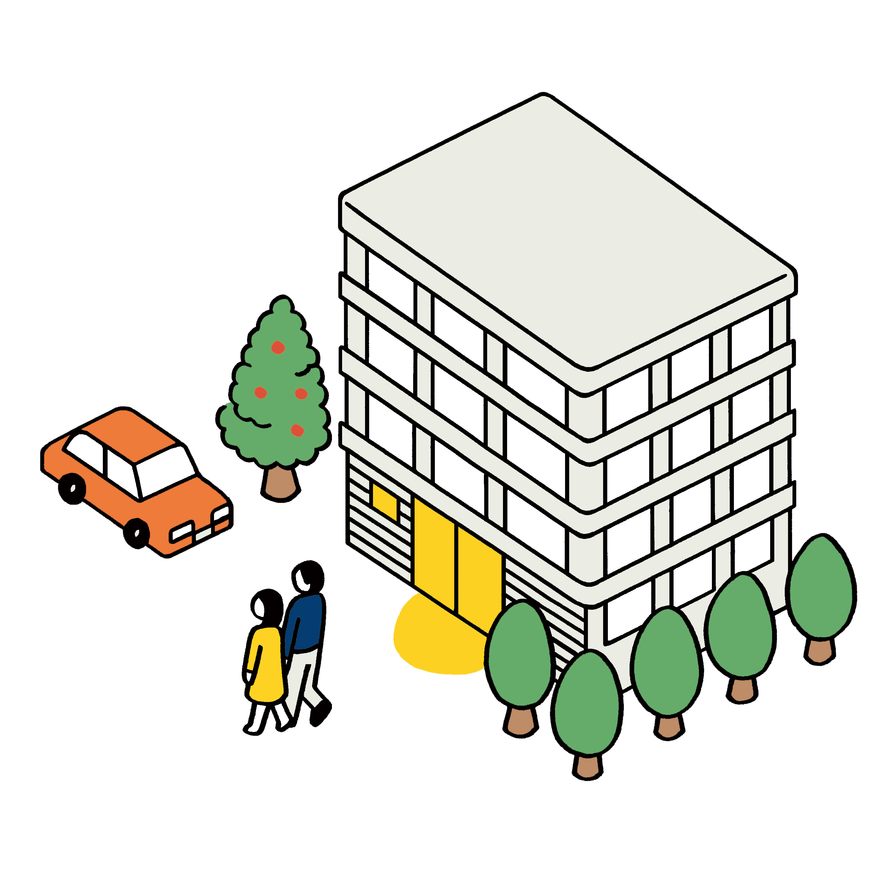 まずはエントランス、共用部を綺麗にしたい